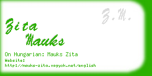 zita mauks business card